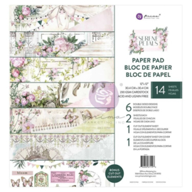 671198 Prima Marketing - Serene Petals - Paperpad 12" x 12" - PAKKETPOST!!