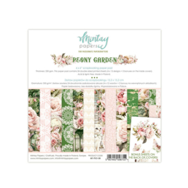Mintay Papers - Peony Garden - Paperpad 15,2 x 15,2 cm