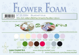 25.5084 Flower foam sheets A4 0.8mm. Bluebell blue - per stuk