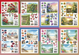 CLSVP903 Crealies - Knipvellenbundel Susan van Poppel - Bundel 8 vellen Zomer A-H