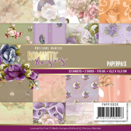 PMPP10030 Paperpad - Romantic Roses - Marieke Design