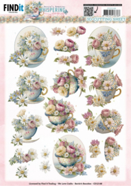 CD12148 3D Cutting Sheet - Berries Beauties - Whispering Spring - Tea