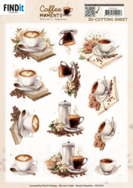 CD12315 3D Cutting Sheet - Berries Beauties - Coffee Moments - Cup of Coffee
