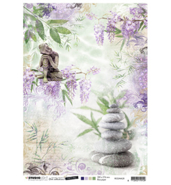 RICESJMA28 Rice Paper A4 - Jenine's Mindful Art Time to Relax - Studio Light