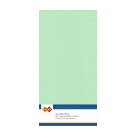 20 Midden Groen - Linnen Kaarten 4 kant 13.5x27cm - 10 stuks - 200 grams - Card Deco