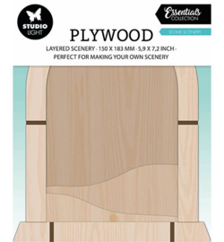 SL-ES-PW02 - Plywood Dome scenery Essentials nr.02