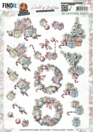 CD12025 3D Cutting Sheet - Yvonne Creations - World Of Christmas - Christmas Presents