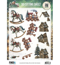 CD12519 - 3D-knipvel – Christmas Toys