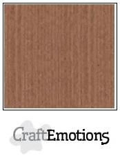 CraftEmotions linnenkarton 10 vel terra bruin 27x13,5cm 250gr