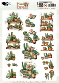 SB11023 3D Push out Sheet - Berries Beauties - Plant Paradise - Greenhouse Shelves