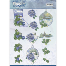 CD11128 Knipvel A4 - Frosty Ornaments - Jenine's Art