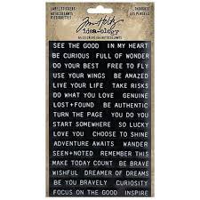 Idea-Ology Sentiments Label Stickers Thoughts 64/Pkg