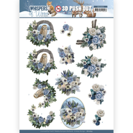 SB10693 3D Push Out - Amy Design - Whispers of Winter - Flower Arrangement