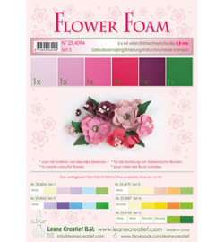 25.4094 Flower Foam - 6 vellen A4 0.8mm - Leane Creatief