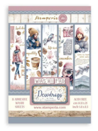 SBW13 Create Happiness Dewdrops A5 Washi Pad (8pcs)