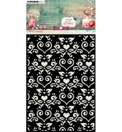 JMA-SYL-MASK316 - Heart Damask Sending You Love nr.316