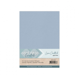 LKK-A5102 Linen Cardstock - A5 - Grijsblauw