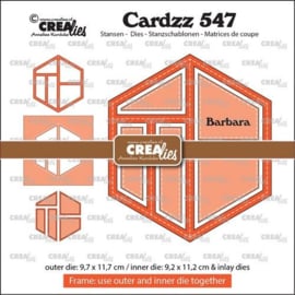 CLCZ547 Crealies Cardzz Frame & Inlays Barbara CLCZ547 9,7x11,7cm