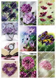 GH3113 Vintage vel - Bloemen - Gerda's Hobbyshop