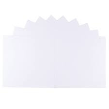 2725-001 Florence • Sticker Cardstock Papier Glad 30,5x30,5cm Wit 10 vellen - PAKKETPOST!