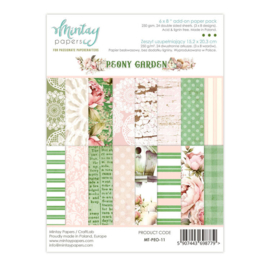 Mintay Papers - Peony Garden - Add-On Paperpad 15.2 x 20.3 cm