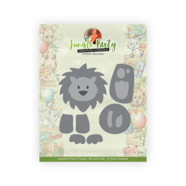 YCD10307 Snij- en embosmal Lion Leeuw - Jungle Party  - Yvonne Creations