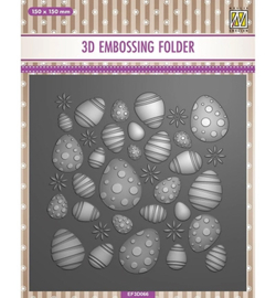 EF3D066 3D Embossingfolder - Easter Eggs Background