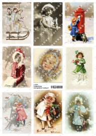 GH3077 Vintage vel - Kerst/Winter - Gerda's Hobbyshop