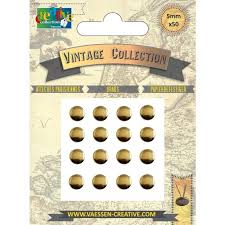2023--902 Vaessen Creative • Splitpennen vintage 5mm Goud