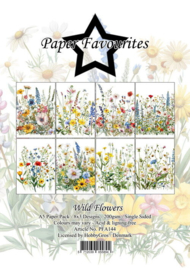 PFA144 Paper Favourites - Paperpad A5 - Wild Flowers
