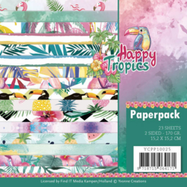 YCPP10025 Paperpad - Happy Tropical - Yvonne Creations