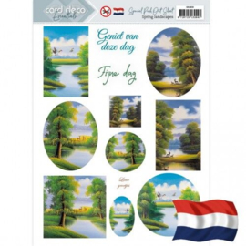 SB10830 Special Push Out Sheet - Card Deco Essentials - Spring Landscapes (NL)