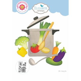 2291 Elizabeth Craft Design - Cute & Whimsical - Living it Up - Dies - Cooking Pot