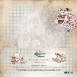 AA-RFH-12 Alchemy of Art - Recipe for Happiness - Paper Collection Set 15x15 cm