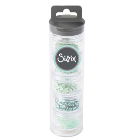 663866 Sizzix • Sequins & Beads Green Tea - Pakketpost!