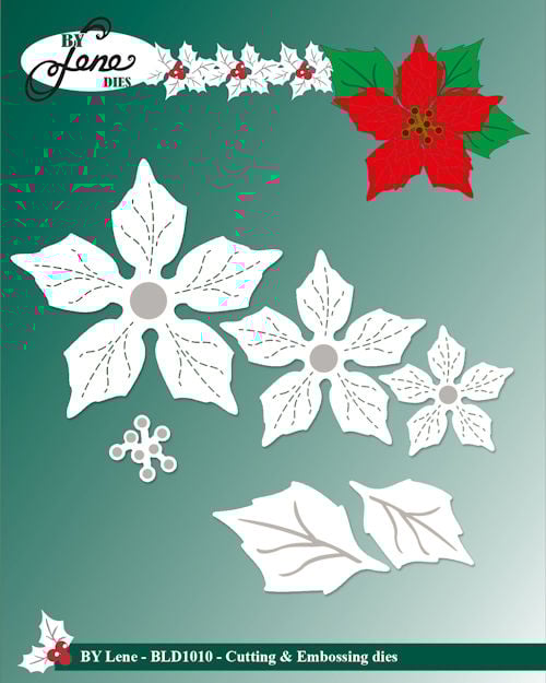 BLD1010 By Lene die poinsettia