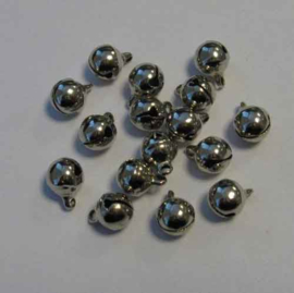 Belletjes zilver 8mm - 16 stuks - Hobby Crafting