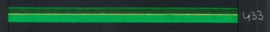 9mm lint Organza/Satijn - Groen - 1 meter