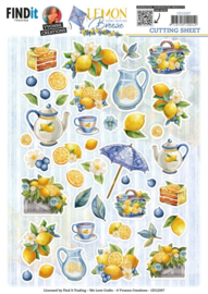 CD12207 Cutting Sheets - Yvonne Creations - Lemon Breeze - Small Elements