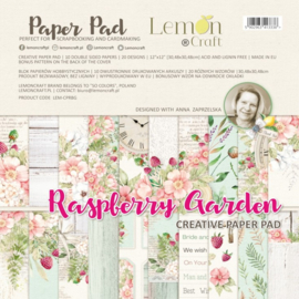 Lemoncraft - Paperpad - 30 x 30 cm - Raspberry - PAKKETPOST!