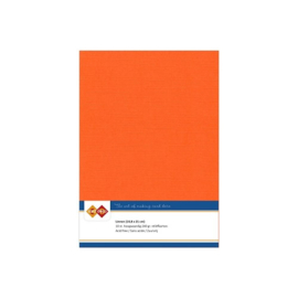 11 Orange - Linnen Karton A5 - 10 stuks - 240 gram - Card Deco
