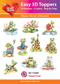 HC 12290 - Happy Frogs - 3D Toppers