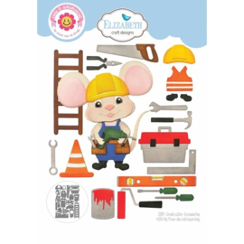 2289 Elizabeth Craft Design - Cute & Whimsical - Living it Up - Dies - Construction Accessories