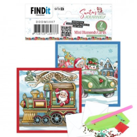 Dotty Designs Mini Diamond Cards Set - Santa's Journey