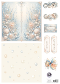 99083/025 Fairybells combi knipvel voor pop-up en decoupage - zee blauw C