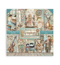 SBBS144 - Stamperia scrapbookingblok klein 20,3x20,3 cm – Symphony