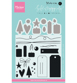 KJ1716 Clearstempel en mal - Kerst - Marianne Design