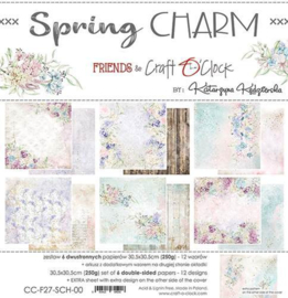 Craft O' Clock - Spring Charm - Paperpad 30.5 x 30.5 cm - PAKKETPOST!