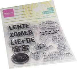 MM1638 Clingstamp Lente - Marianne Design