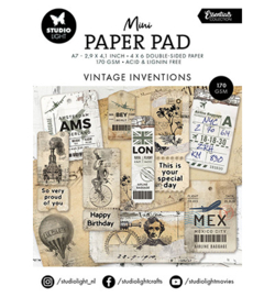 SL-ES-DPP302 - Mini Paper Pad Vintage Inventions Essentials nr.302